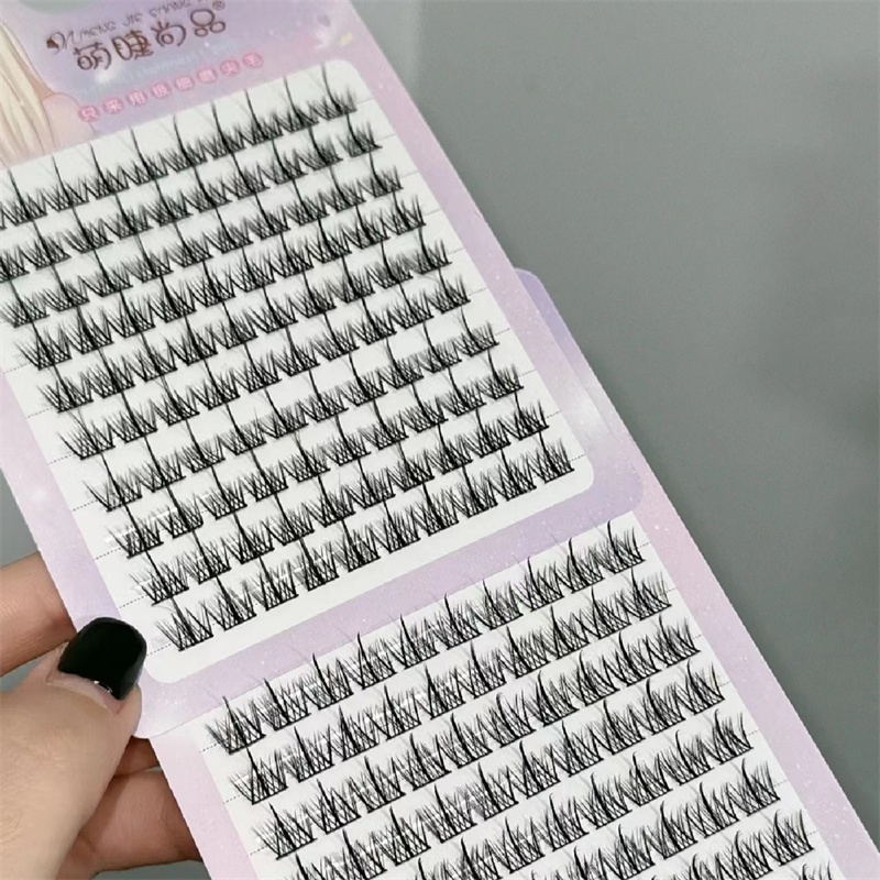 Cặp Lông Mi Giả Lúa Mì 2023 Kèm Keo Nối Mi Dày Và Dài Tự Nhiên Hình Quỷ Nhỏ