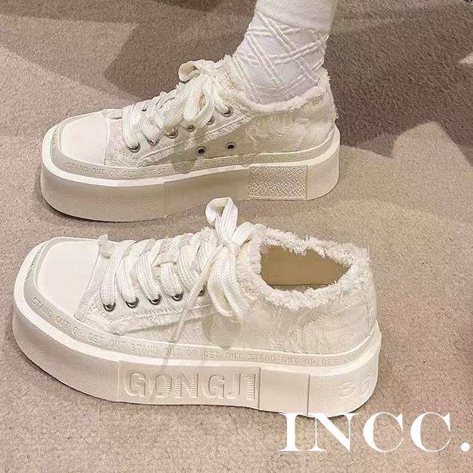 Giày thể thao nữ JIBEIS INCC B97F0FU 34Z230826 đáy dày thoáng khí thời trang 2023 mới cho nữ