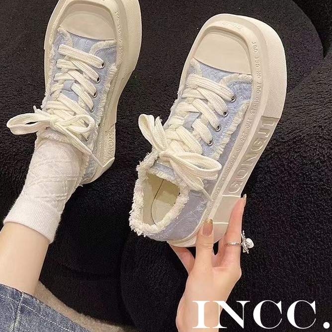 Giày thể thao nữ JIBEIS INCC B97F0FU 34Z230826 đáy dày thoáng khí thời trang 2023 mới cho nữ