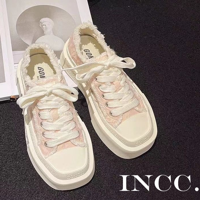 Giày thể thao nữ JIBEIS INCC B97F0FU 34Z230826 đáy dày thoáng khí thời trang 2023 mới cho nữ