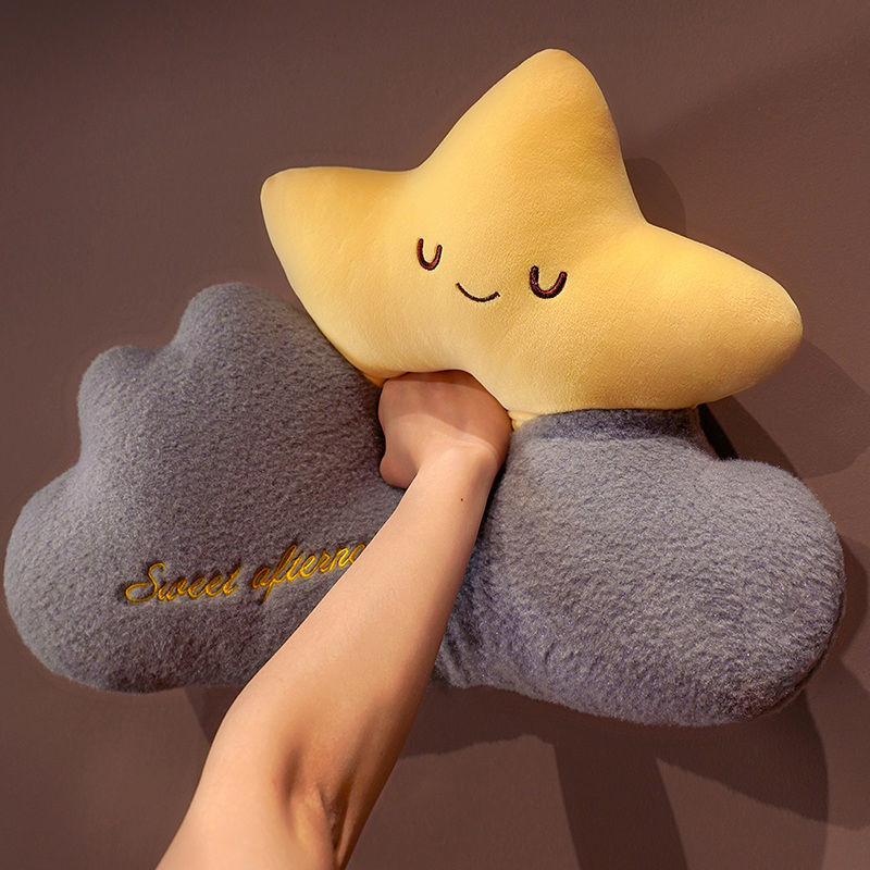 Gối Ôm Hình Đám Mây Cầu Vồng Siêu Mềm Kiểu Bắc Âu Sáng Tạo