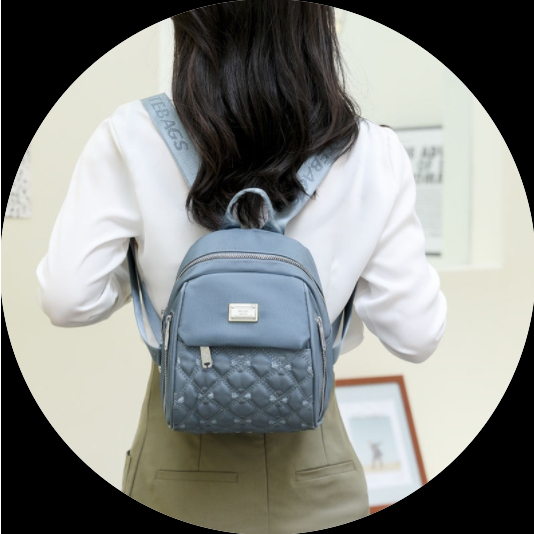 Ba Lô Vải Oxford Mini Kiểu Dáng Đơn Giản Thời Trang Dành Cho Nữ