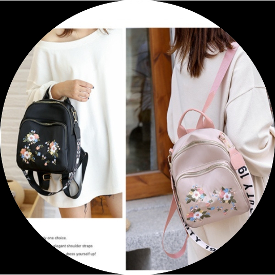 Ba Lô Thêu Hoa Thời Trang Nữ Tính balo nữ đẹp balo mini