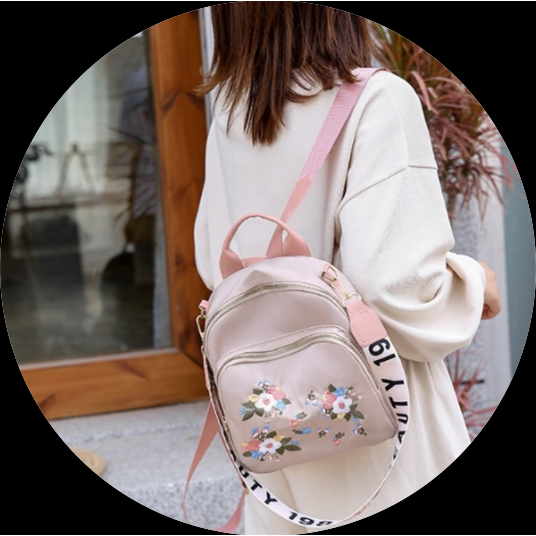 Ba Lô Thêu Hoa Thời Trang Nữ Tính balo nữ đẹp balo mini