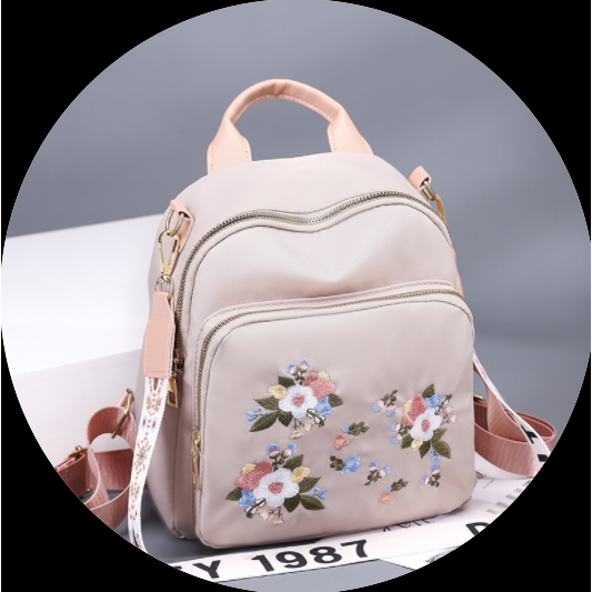 Ba Lô Thêu Hoa Thời Trang Nữ Tính balo nữ đẹp balo mini