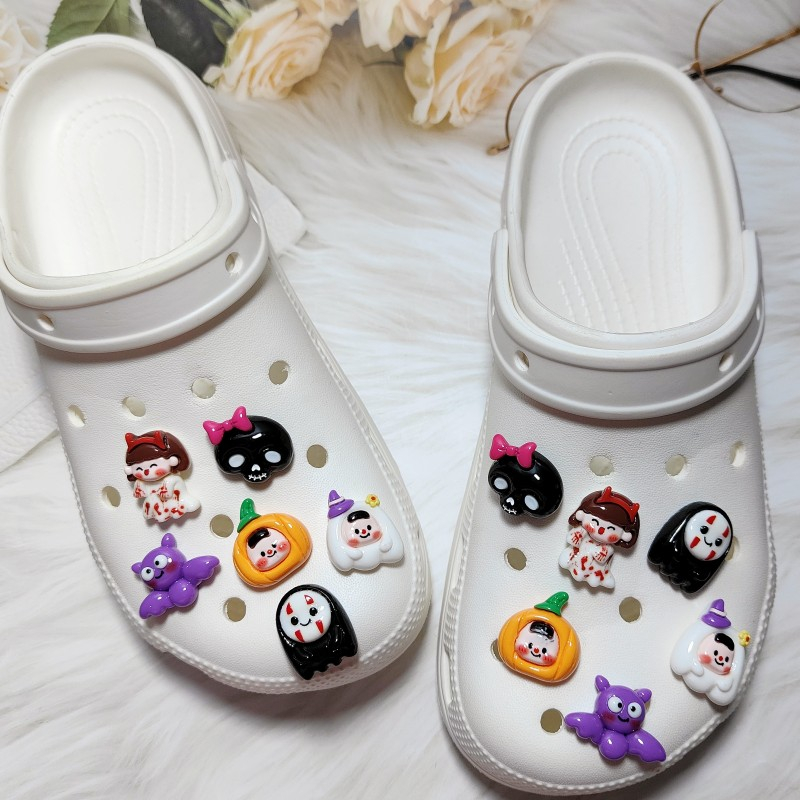 Bộ 6 Cái Ghim Hình Giày Bí Ngô halloween