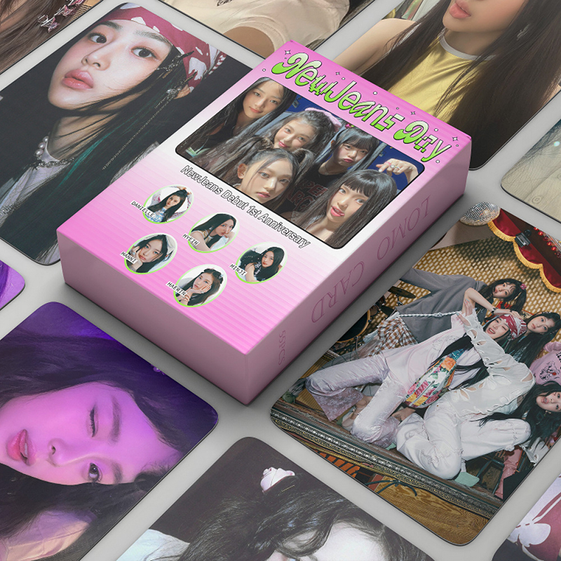 NewJeans LOMO Card Set 55 Tấm Thẻ Ảnh Hình Nhóm Nhạc