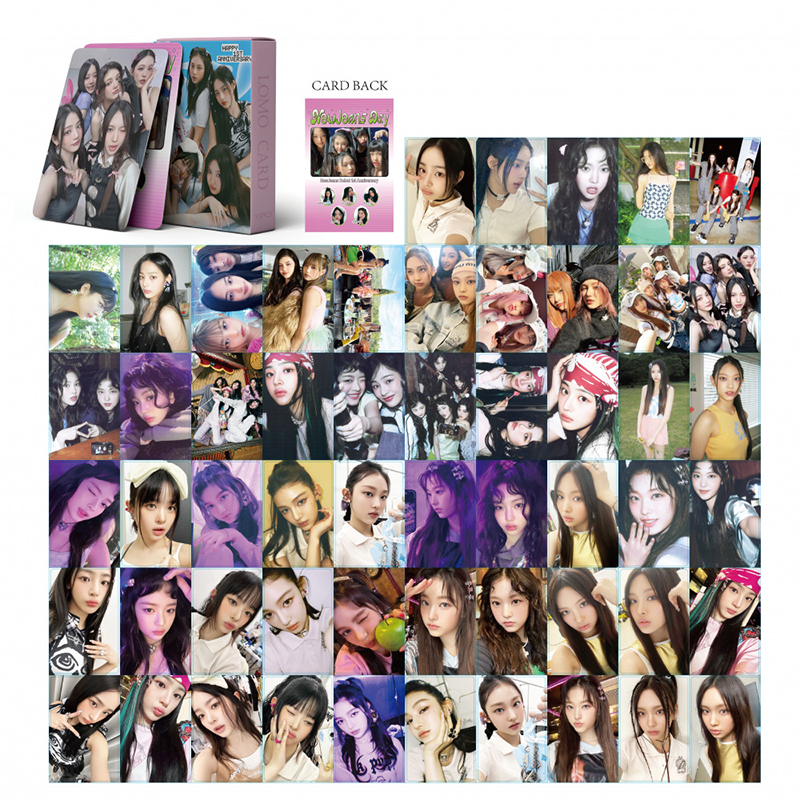 NewJeans LOMO Card Set 55 Tấm Thẻ Ảnh Hình Nhóm Nhạc