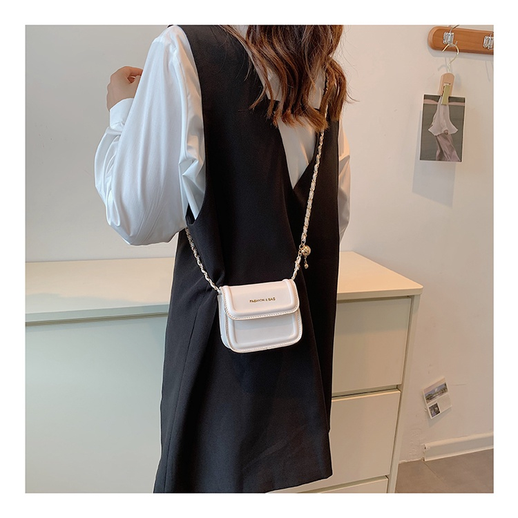 MOUSSON  Túi Đeo Chéo Mini Hình Vuông Phong Cách Hàn Quốc Thời Trang Cho Nữ