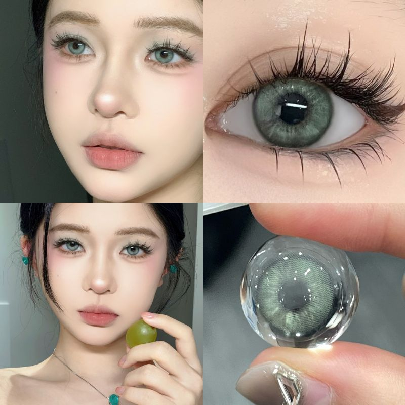 Bộ 2 Món Mỹ Phẩm Mắt Kính 14.2mm 0.00--5.00 Độ Uyai