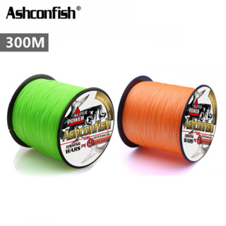  Ashconfish Dây Câu Cá Bện 9 Sợi pe Màu Xanh Lá 300m dyneema x9 