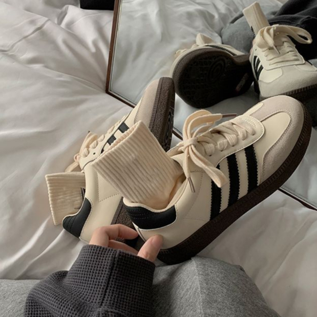 Giày Thể Thao Đế Bằng Phong Cách Đức vintage Thời Trang Hè Thu 2023