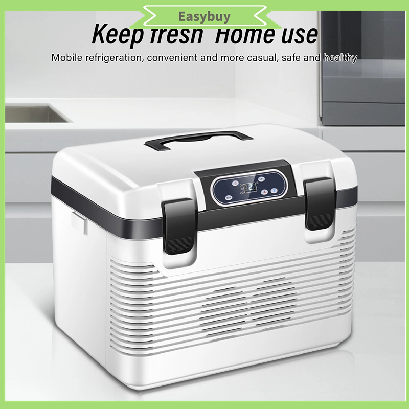 ▲Tủ lạnh ô tô 12 24 Volt di động 19L mini cho RV Cắm trại Sử dụng tại nhà