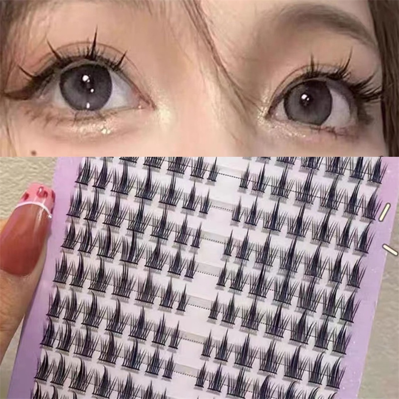 Cặp Lông Mi Giả Lúa Mì 2023 Kèm Keo Nối Mi Dày Và Dài Tự Nhiên Hình Quỷ Nhỏ