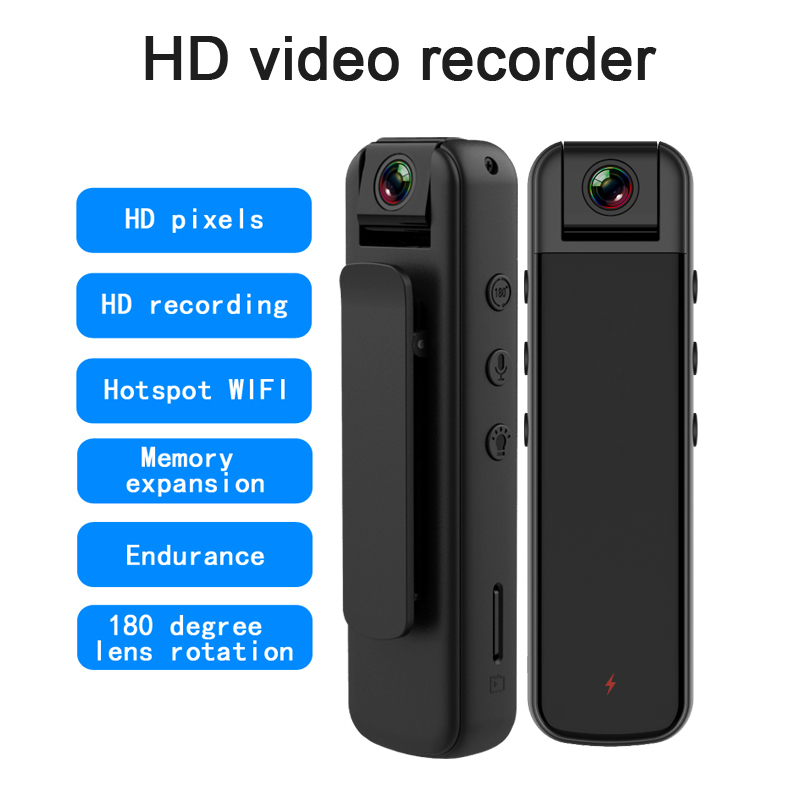 Máy Quay Hồng Ngoại mini hd 1080p Cảnh Sát Chống Ăn Mòn Hỗ Trợ Quay Đêm