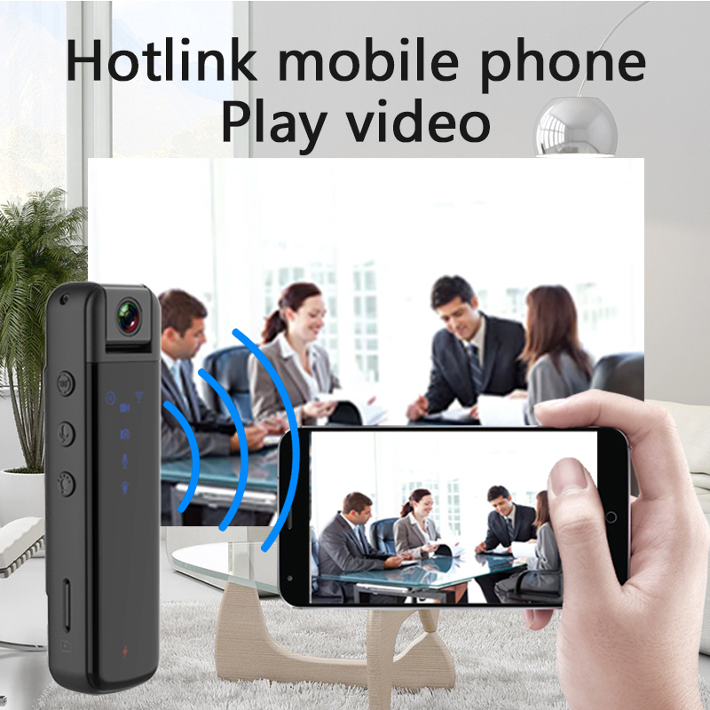 Máy Quay Hồng Ngoại mini hd 1080p Cảnh Sát Chống Ăn Mòn Hỗ Trợ Quay Đêm