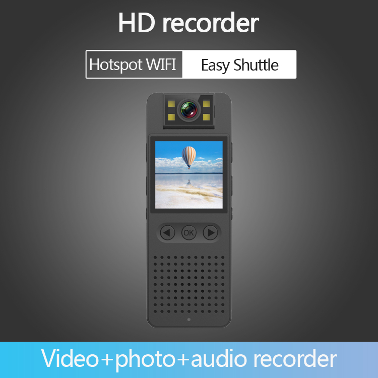 Máy Quay Hồng Ngoại mini hd 1080p Cảnh Sát Chống Ăn Mòn Hỗ Trợ Quay Đêm