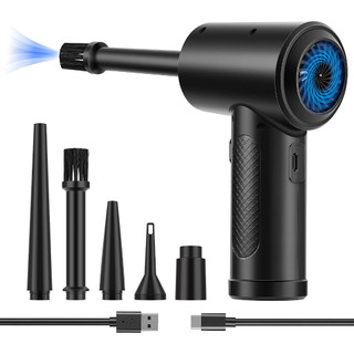 Máy hút bụi khí nén 3-Gear đến 51000RPM Đèn LED 6000mA Máy thổi khí không dây có thể sạc lại cho máy tính Bàn phím máy ảnh