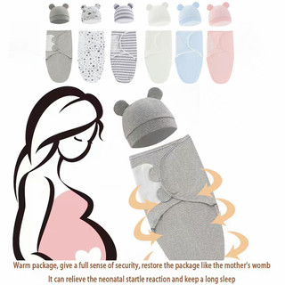 Baby Swaddle Blanket Easy Adjustable Swaddle Sleep Sack, Swaddle Wrap for Baby Boys Girls 0-3 Months, Easy Diaper Changing Sleeping Bag Keeps Baby Cozy and Helps Prevent Startle Reflex