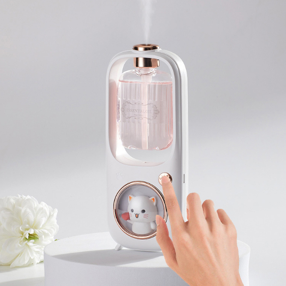 Máy xịt thơm phòng tự động treo tường, Máy xông tinh dầu phòng ngủ pin sạc