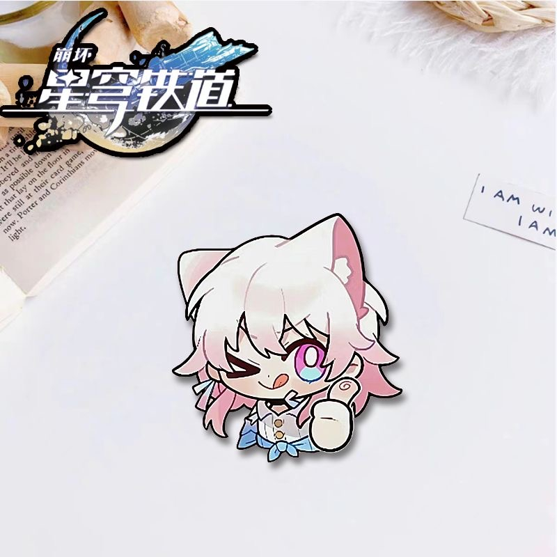 Huy Hiệu Cài Áo acrylic Hình Ngôi Sao / Chén Ra Ngoài luocha kafka himeko