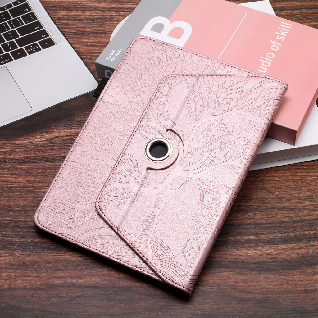 Dành Cho Xiaomi Pad 6 Pad6 Pro 11.0 "Mi Pad 6Pro 5G 11.0 inch Thời Trang 360° Ốp lưng xoay 3D kiểu cây bằng da PU dạng lật
