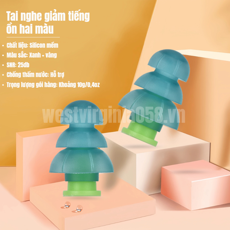 Có thể bán buôn Tai nghe giảm tiếng ồn Silicone Learning Sleep Travel