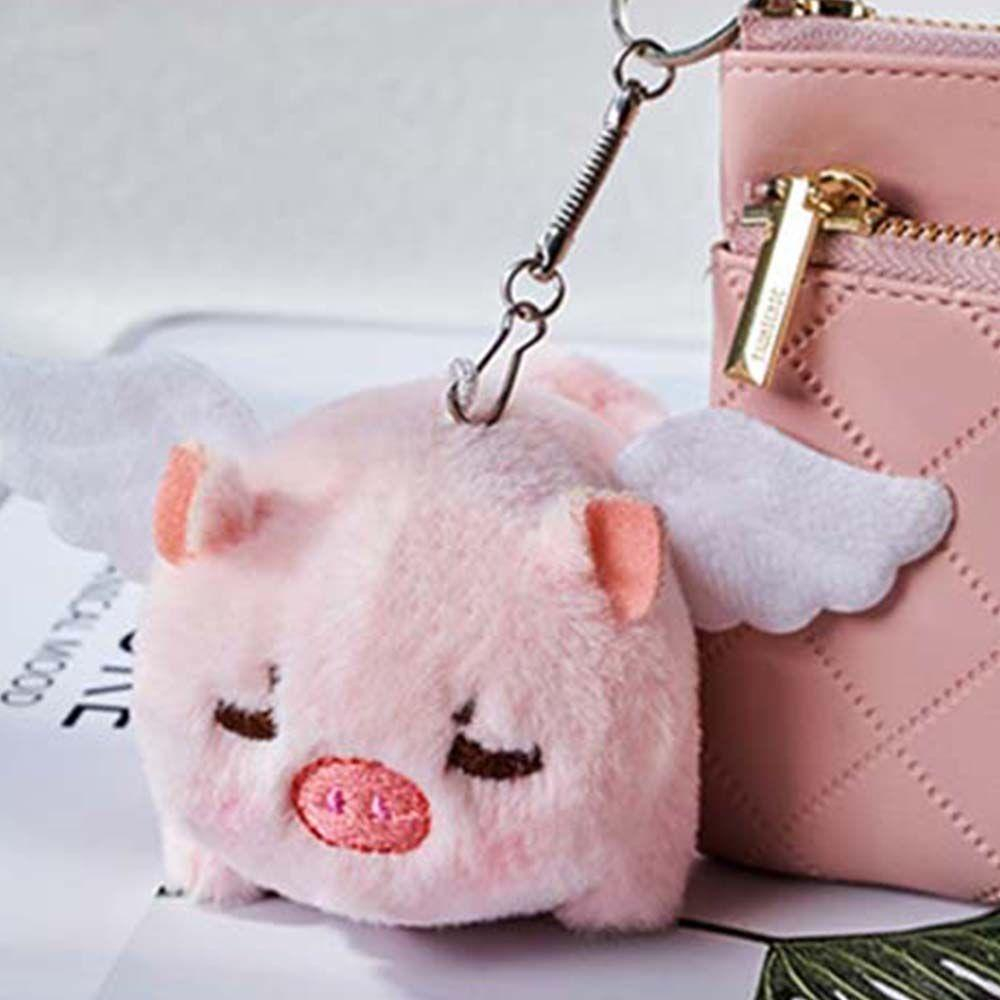 Móc Khóa Heo Nhồi Bông 10cm Dễ Thương