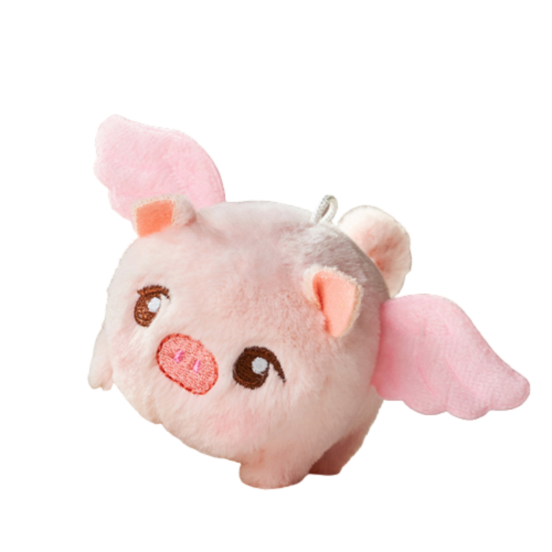 Móc Khóa Heo Nhồi Bông 10cm Dễ Thương