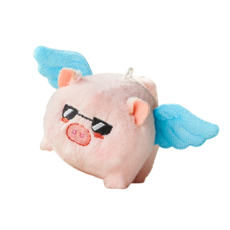 Móc Khóa Heo Nhồi Bông 10cm Dễ Thương
