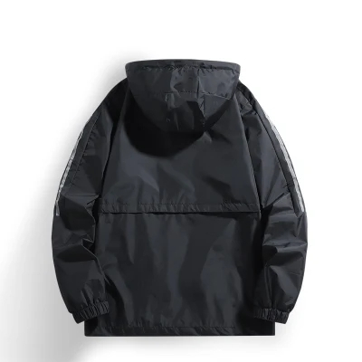 Áo khoác có mũ trùm nam dáng rộng chống gió sành điệu thời trang thu đông