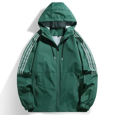 Áo khoác có mũ trùm nam dáng rộng chống gió sành điệu thời trang thu đông