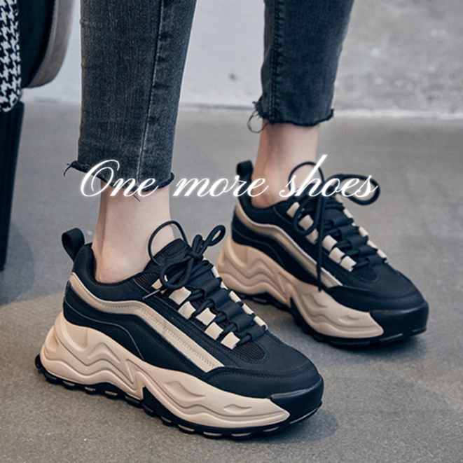 One more shoes⭐Giày Thể Thao Đế Dày Tăng Chiều Cao Thời Trang Cho Nữ