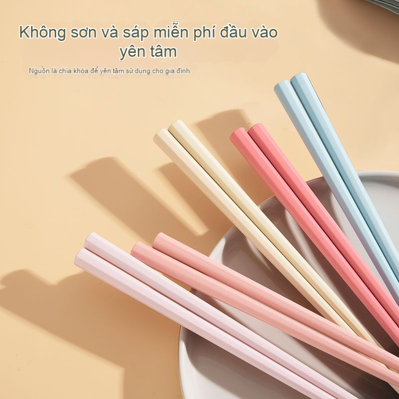 Macaron Đũa Ăn Bằng Hợp Kim Chống Nấm Mốc Phong Cách Nhật Bản