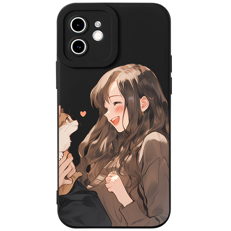 Ốp lưng GUMAN mềm cặp đôi dễ thương đẹp Cho iPhone 15 14 13 12 11 Pro Max SE 2020 X XR XS 8 7 ip 6S 6 Plus kute xyb2259