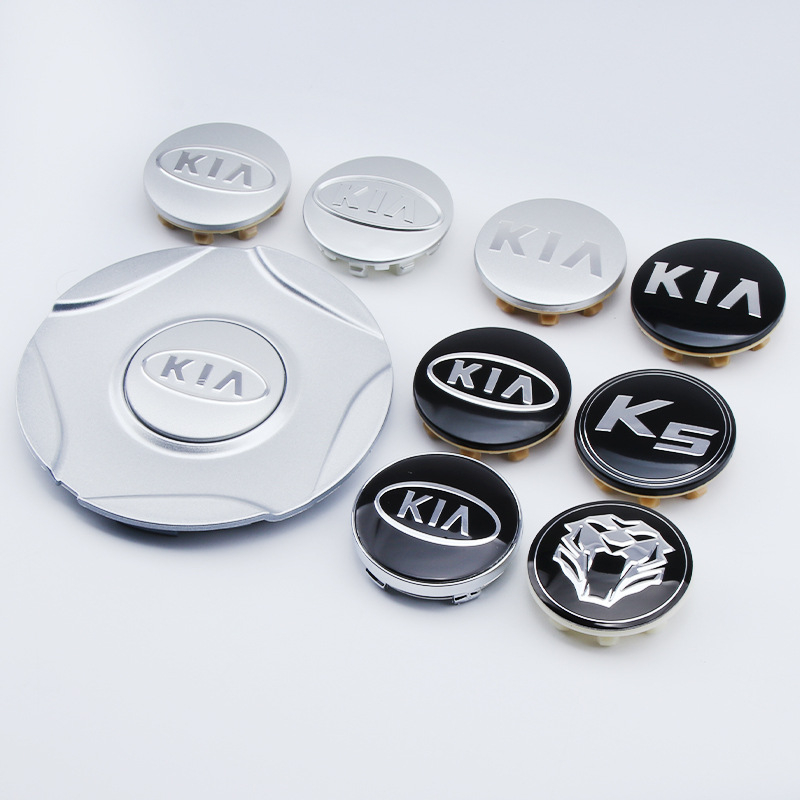 Kia set 4 Nắp Đậy Trục Bánh Xe Hơi 58mm / 139mm Bằng abs In logo Độc Đáo