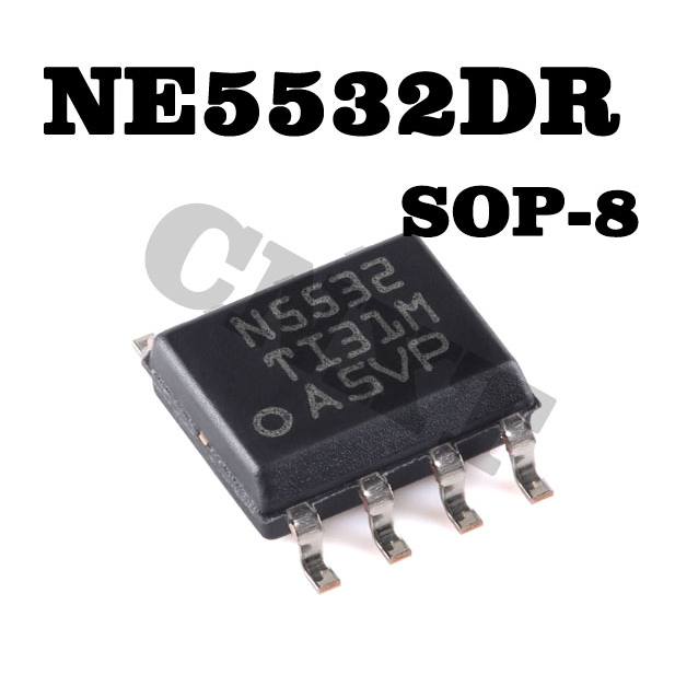 10pcs N5532 NE5532 NE5532DR SOP-8 Nguyên bản Mới Bộ khuếch đại Audio Op
