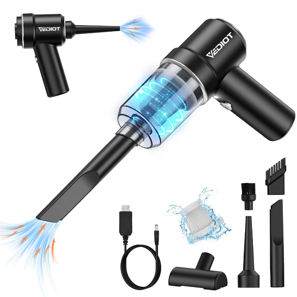Vediot Máy Hút Bụi Cầm Tay Loại C 99000Pa Không Chổi Than Cho Bàn Phím Xe Hơi