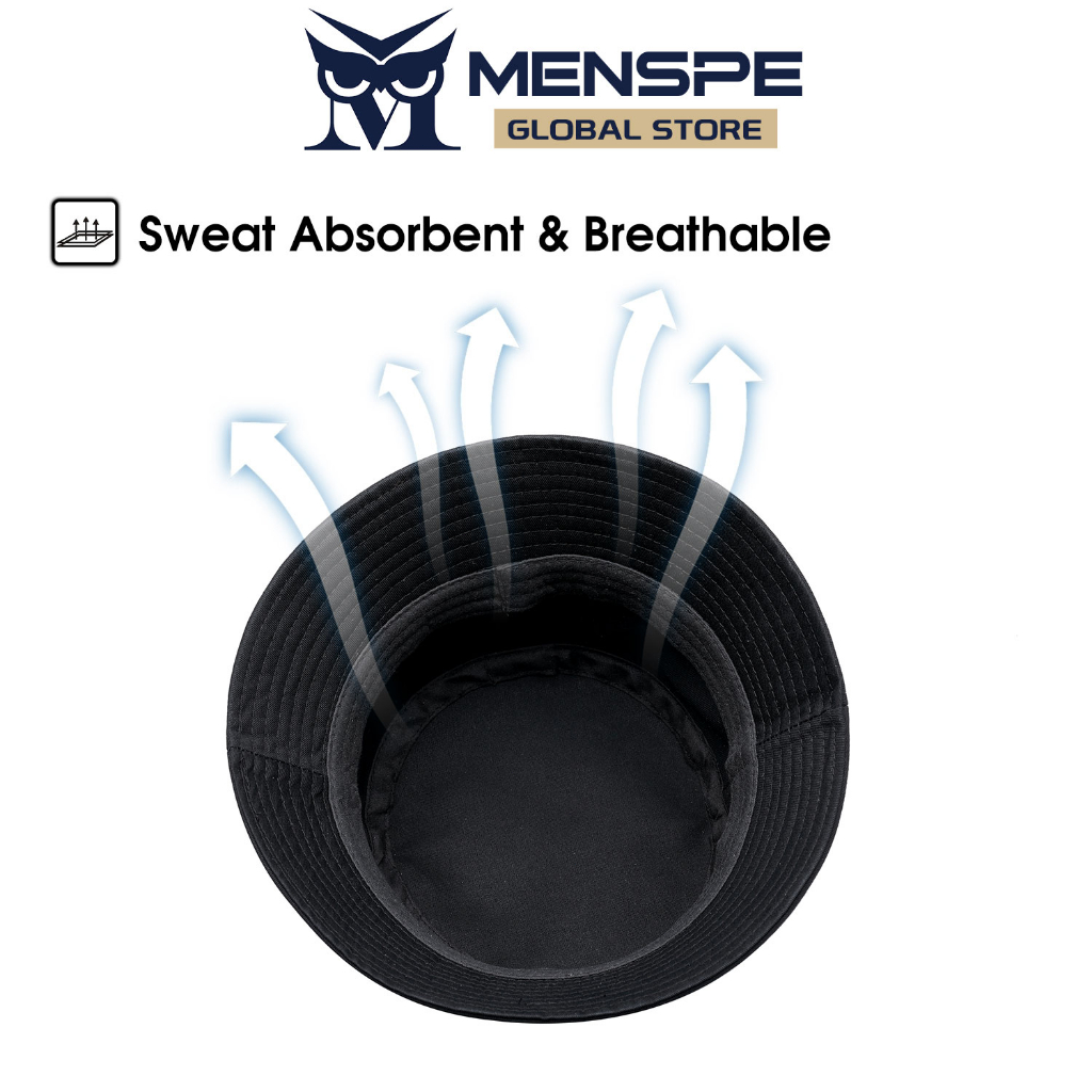 Menspe Nón Tai Bèo Chống Nắng 56-62cm Màu Đen Thời Trang