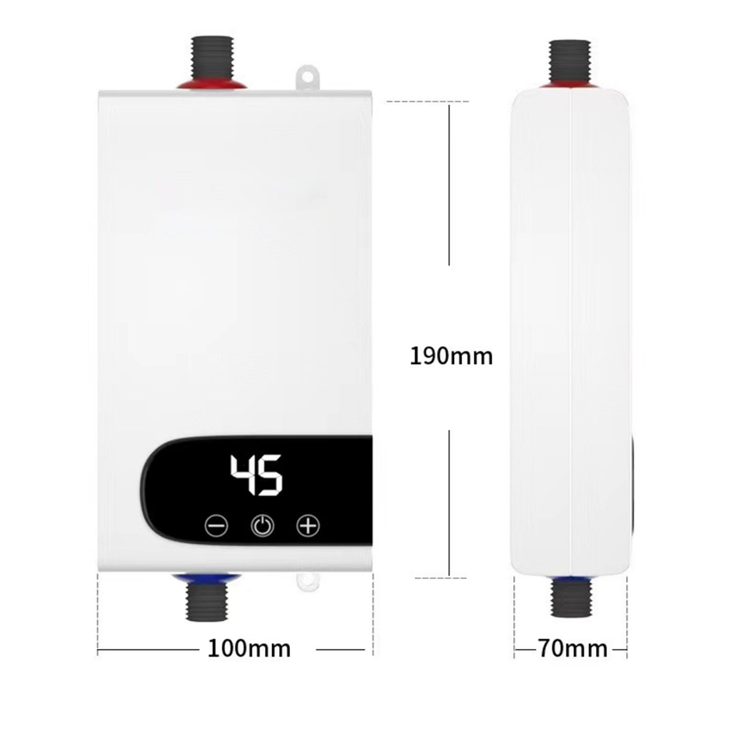 ▲220V Điện Tankless Máy Nước Nóng 4500W Liền Cho Nhà Tắm Vệ Sinh Phích Cắm Châu Âu