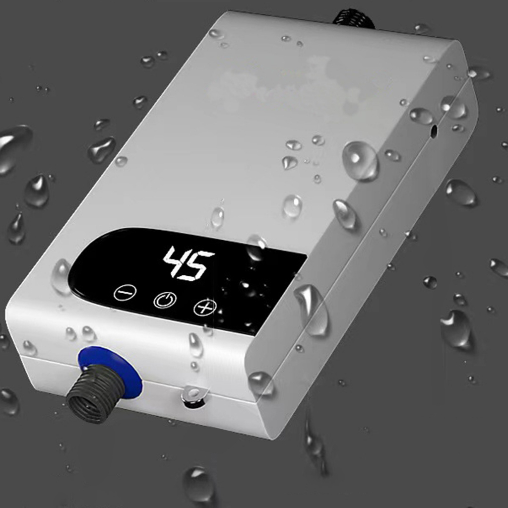 ▲220V Điện Tankless Máy Nước Nóng 4500W Liền Cho Nhà Tắm Vệ Sinh Phích Cắm Châu Âu
