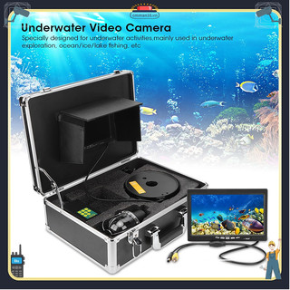 Nóng bỏng camera câu cá dưới nước 7in ip68 đầu ghi dvr xoay xem toàn cảnh cáp 55yd 20 đèn led 100‑240v