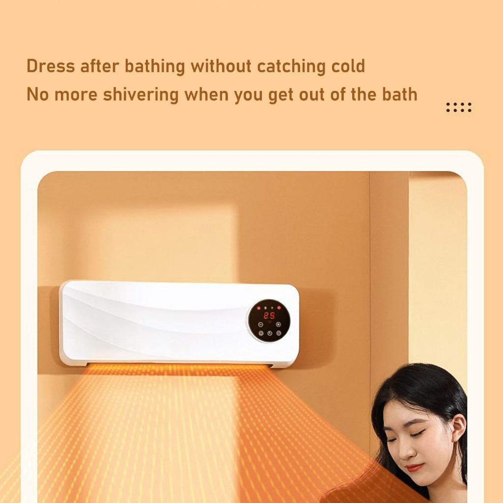 QuạtTreo Tường Nhỏ Điều Hòa Không Khí Di Động Làm Mát Nóng Cho Trường Học Văn Phòng Nhà Phích Cắm Châu Âu 220V