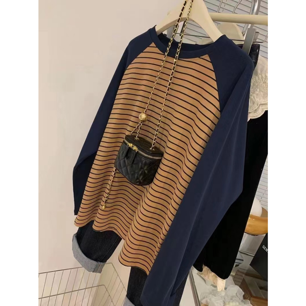 Áo Thun Nữ Tay Dài Phong Cách Hàn Quốc baju wanita Lenan panjang
