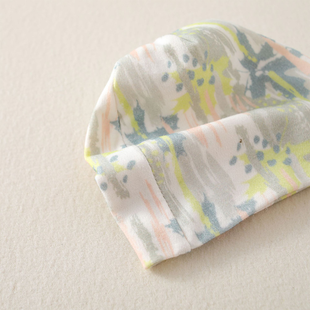 Mũ beanie cotton Đính Nơ To Dễ Thương Cho Bé Gái Sơ Sinh 0-3 Tháng Tuổi