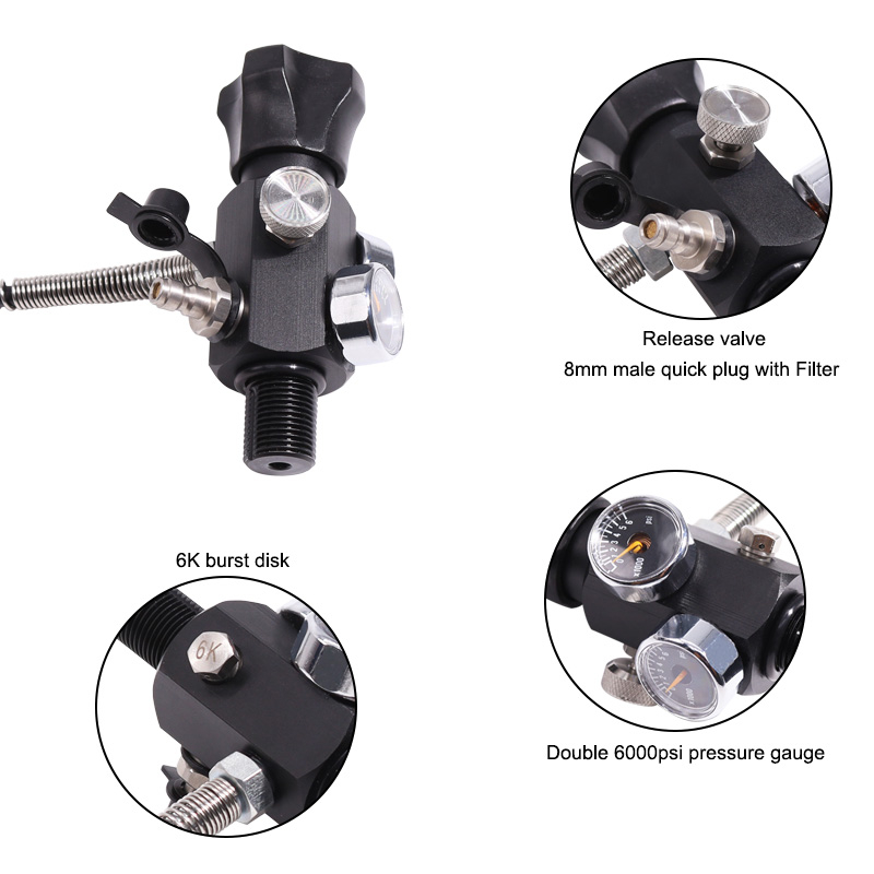 Van Xả Khí Đôi m18 * 1.5 m18 X 1.5 Với 400bar 6000psi Chuyên Dụng
