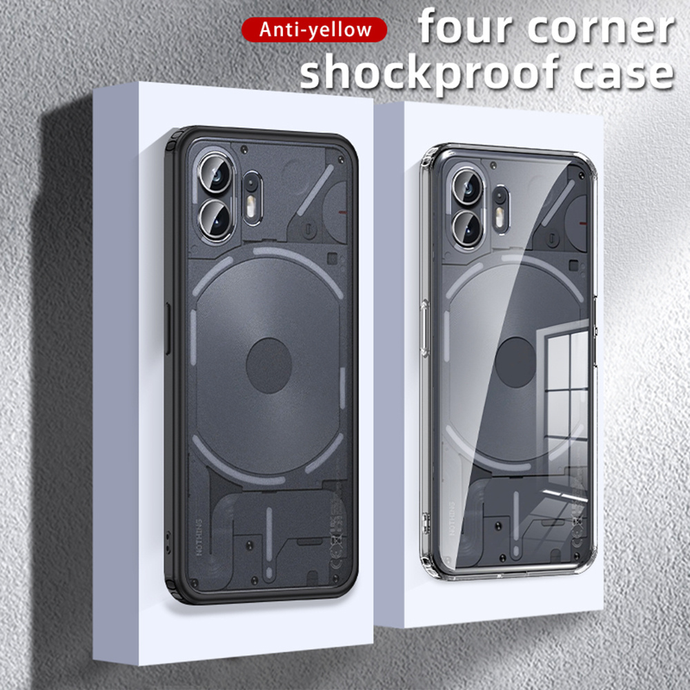 UFLAXE Ốp Cứng Chống Sốc Cho Nothing Phone 2 Ốp Điện Thoại Trong Suốt Mờ Ốp Lưng Bảo Vệ Toàn Diện Bền Chặt Chống Ố Vàng