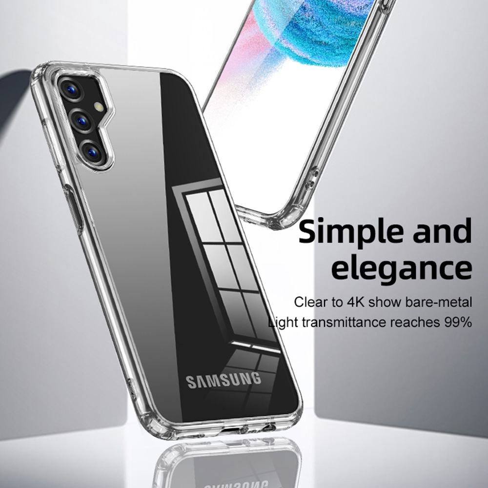 UFLAXE ICEY Ốp Cứng Chống Sốc Cho Samsung Galaxy M14 M34 M54 5G Ốp Điện Thoại Trong Suốt Mờ Ốp Lưng Bảo Vệ Toàn Diện Bền Chặt Chống Vàng