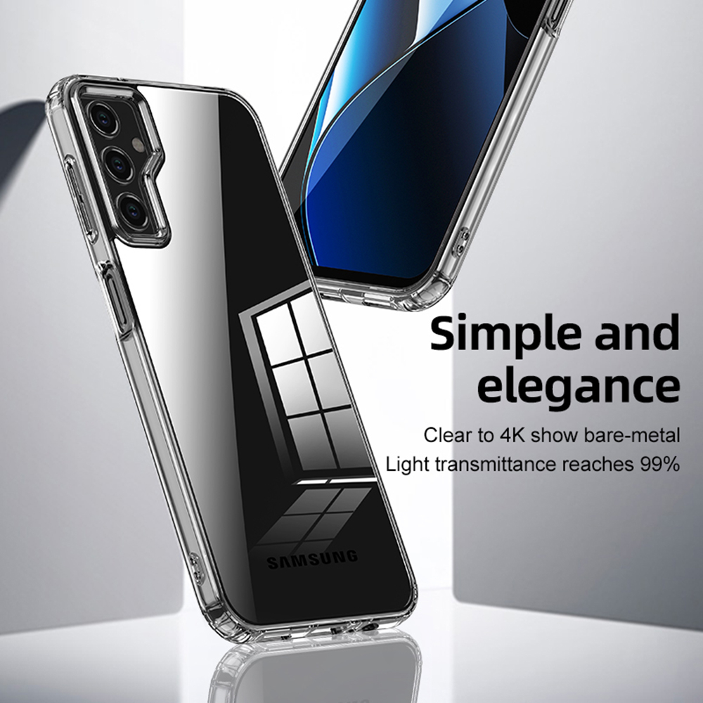 UFLAXE ICEY Ốp Cứng Chống Sốc Cho Samsung Galaxy A14 A24 A34 A54 5G Ốp Điện Thoại Trong Suốt Mờ Ốp Lưng Bảo Vệ Toàn Diện Bền Chặt Chống Vàng