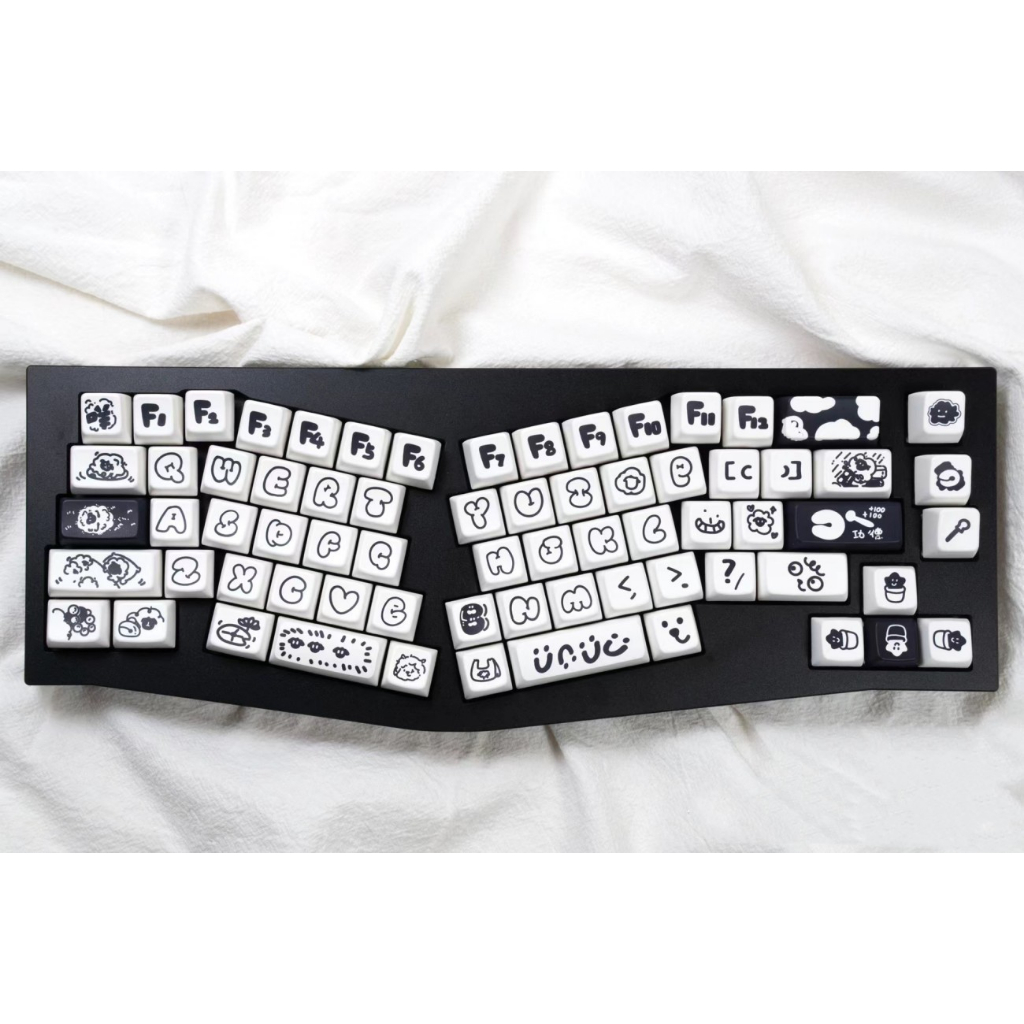 134 Phím Cừu phiêu lưu Keycaps MDA Năm mặt thăng hoa nhiệt Dễ Thương 61/64/68/75/84/87/104/108 Dễ Thương PBT Dye Sub Bàn Phím Cơ Keycap